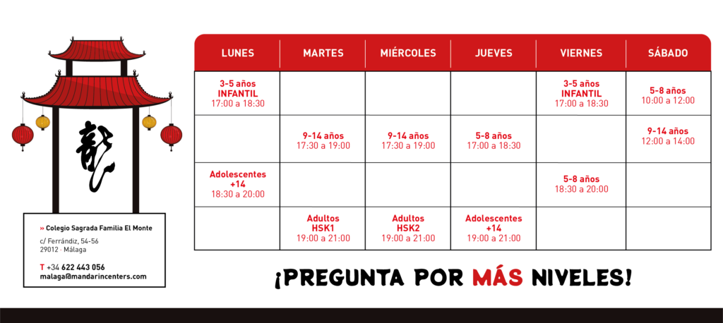 Mandarin Centers Málaga - Horarios